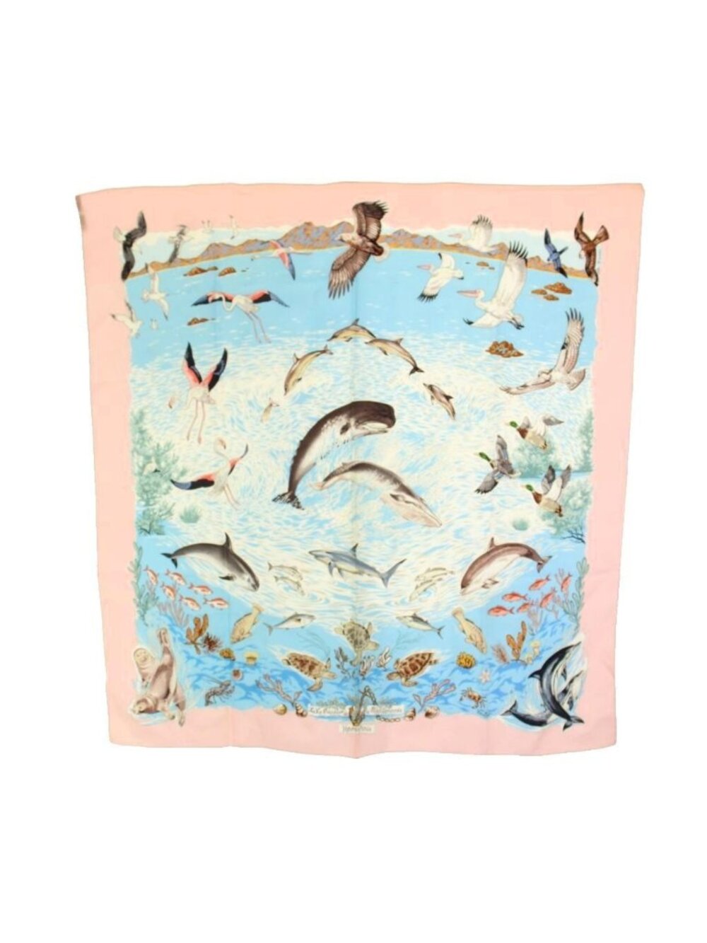 Hermes Carre 90 Precious Lives of the Mediterranean la Vie Precieuse de Scarf